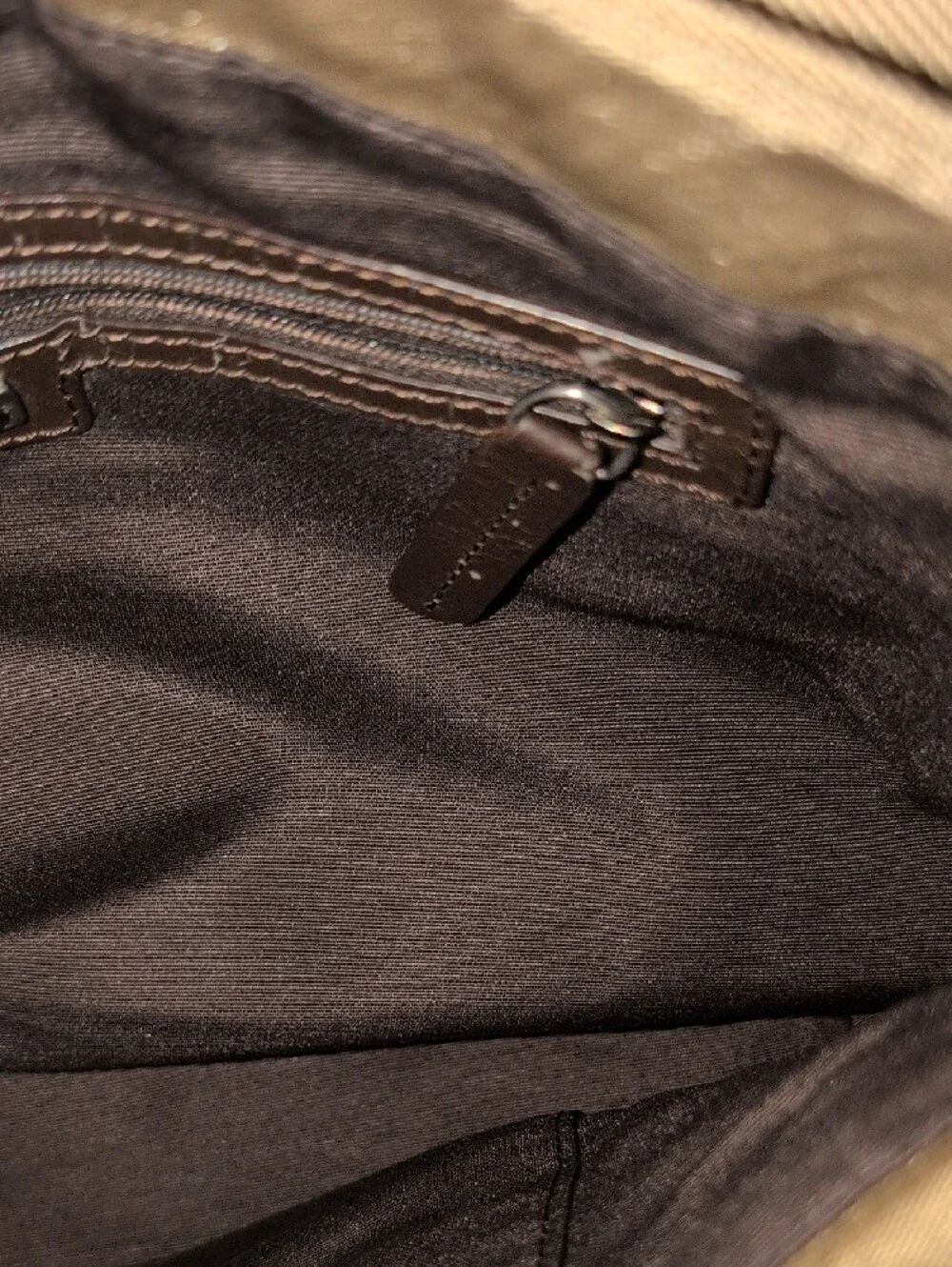 Banana Republic Beige And Brown Laptop Messenger Bag
